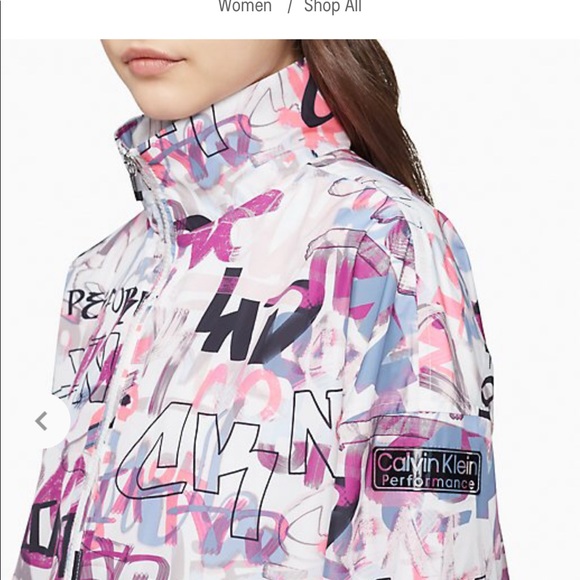 New Calvin Klein 1/4 zip printed Pullover Size M with tags floral print⭐⭐️⭐️⭐️⭐️ - Picture 2 of 9